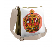 Baroque Crown Coronet Messenger Bag