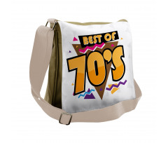 70s Style Retro Messenger Bag