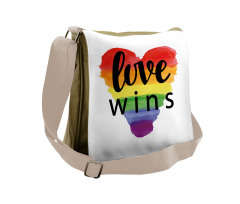 Gay Parade Slogan Messenger Bag