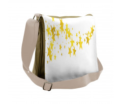 Yellow Shade Modern Stars Messenger Bag