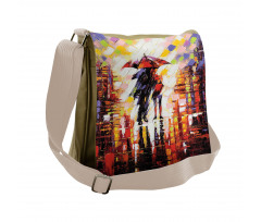 Romantic Painting Couple Messenger Bag