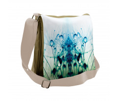 Floral Dandelion Arrangement Messenger Bag