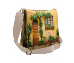 Plants and House Door Messenger Bag