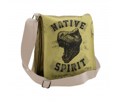 Roaring Portrait Wild Messenger Bag