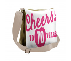 Cheers to 70 Years Messenger Bag