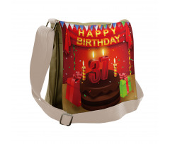 Cake Balloons Messenger Bag