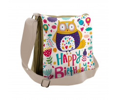 Funny Greeting Doodle Art Messenger Bag