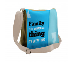 Family Writing Messenger Bag
