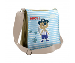 Cat Pirate Ahoy Messenger Bag