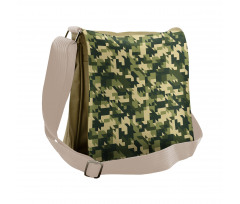 Abstract Chevron Forest Messenger Bag