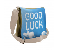 Message Sky Clouds Messenger Bag