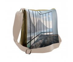 Mountain Ocean Scenery Messenger Bag