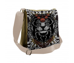 Jungle Emperor Lion Frame Messenger Bag