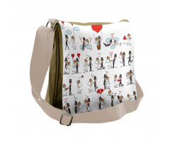 Couple on Clouds Messenger Bag