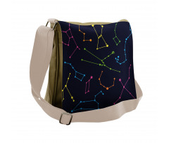 Colorful Galactic Messenger Bag