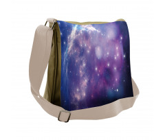 Purple Nebula Messenger Bag