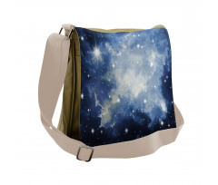 Blue Galaxies Messenger Bag