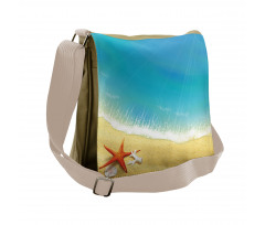 Waves on Beach Messenger Bag