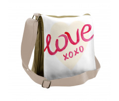 Heart Letters Love Messenger Bag