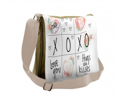 Heart in Watercolors Messenger Bag