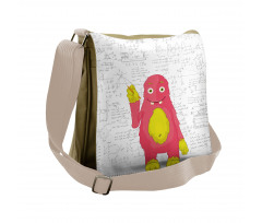 Funny Smart Monster Messenger Bag