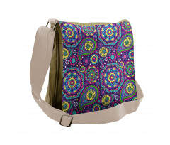 Vibrant Tones Boho Messenger Bag