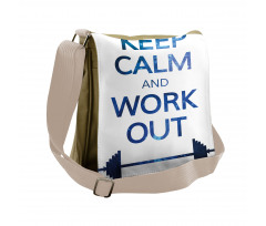 Keep Calm and Work Messenger Bag
