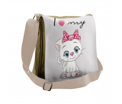 Cartoon Cat Pet Messenger Bag