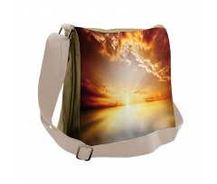 Tranquil Sunset Horizon Messenger Bag