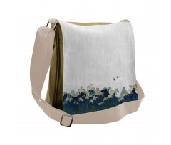 Aquatic Swirls Messenger Bag