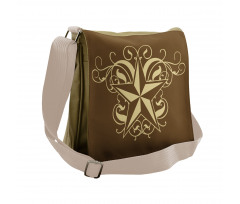 Baroque Swirl Messenger Bag
