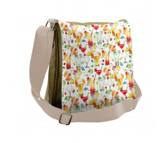 Tropic Cocktails Messenger Bag