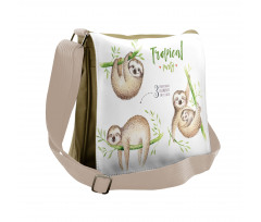 Babies Palm Leaves Messenger Bag