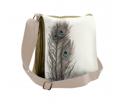 Feathers of Exotic Bird Messenger Bag