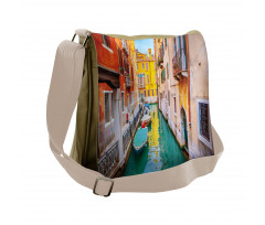 Vibrant Canal Gondolas Messenger Bag