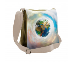 Vibrant Planet Continents Messenger Bag