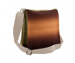 Mosaic Grid Design Messenger Bag