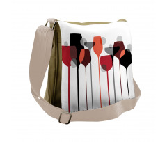 Abstract Glasses Messenger Bag