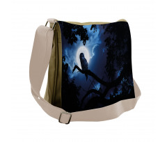 Quite Woodland Full Moon Messenger Bag