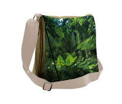 Green Untouched Nature Messenger Bag