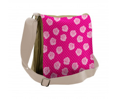 Vintage Roses Love Dot Messenger Bag