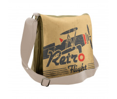 Retro Emblem Messenger Bag