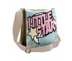 Grunge Retro Star Messenger Bag