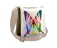 Butterfly Rainbow Messenger Bag