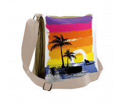 Tropical Beach Messenger Bag