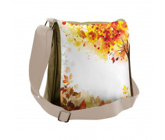 Abstract Fall Season Tree Messenger Bag