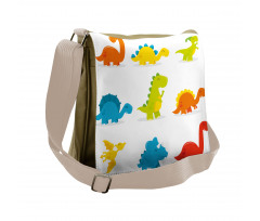 Funny Cartoon Set Messenger Bag