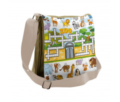 Zoo Theme Messenger Bag