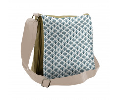 Repetitive Artful Damask Messenger Bag