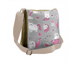 Mermaid Cat Messenger Bag